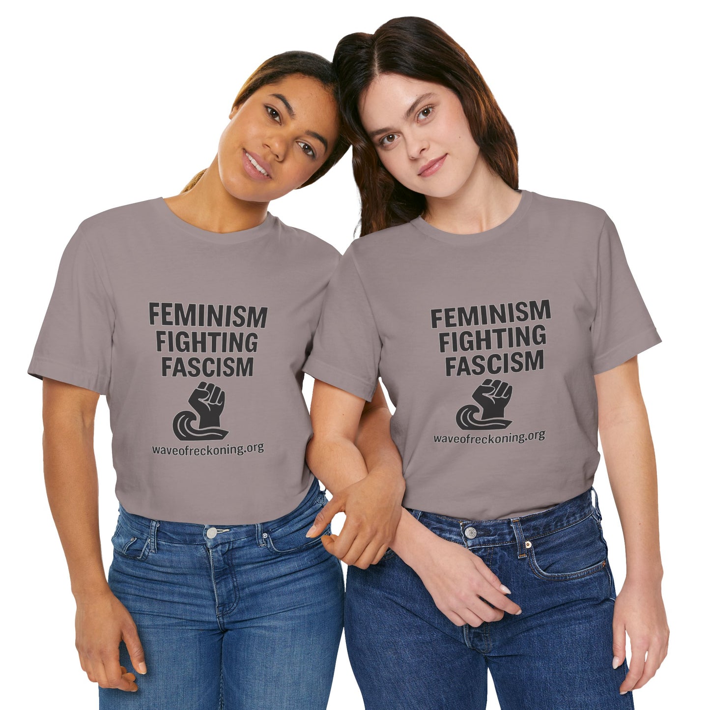 Feminism Fighting Fascism Unisex Jersey Tee