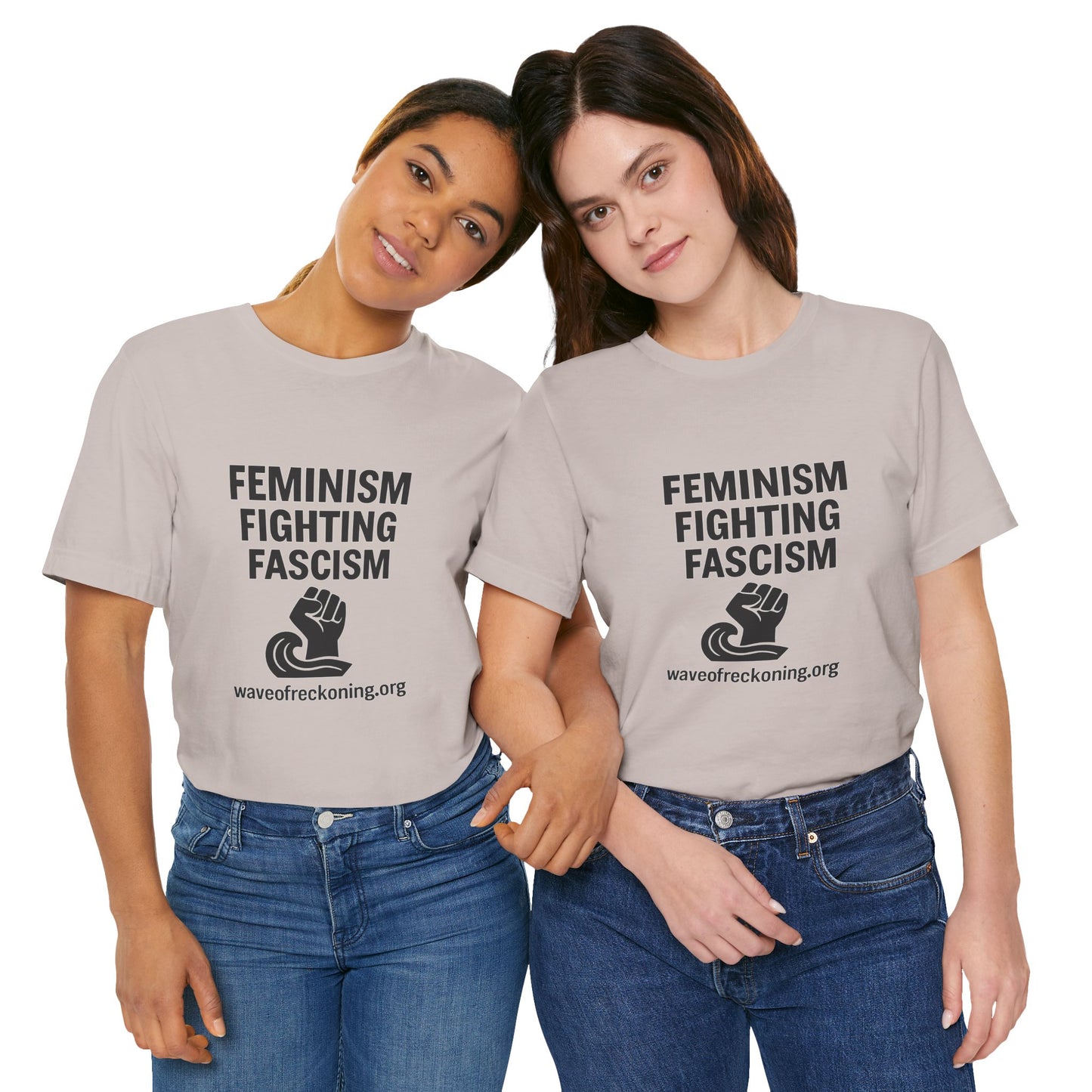 Feminism Fighting Fascism Unisex Jersey Tee