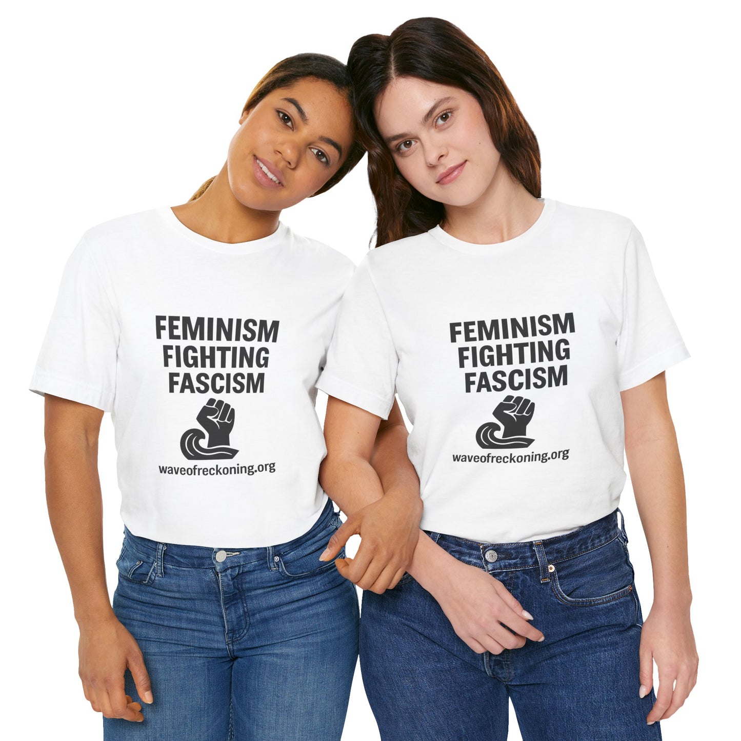 Feminism Fighting Fascism Unisex Jersey Tee