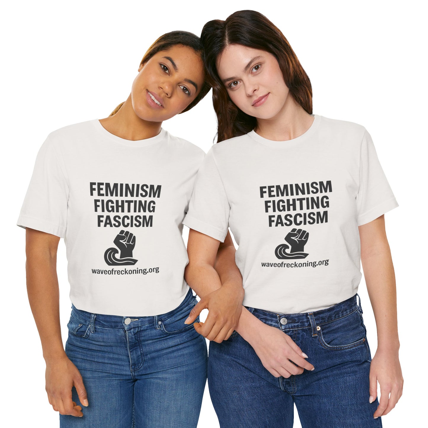 Feminism Fighting Fascism Unisex Jersey Tee