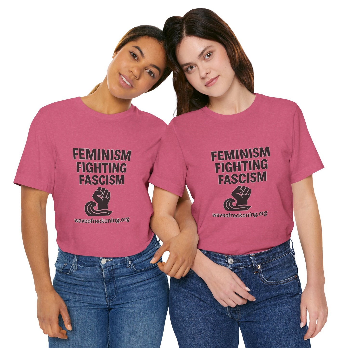 Feminism Fighting Fascism Unisex Jersey Tee