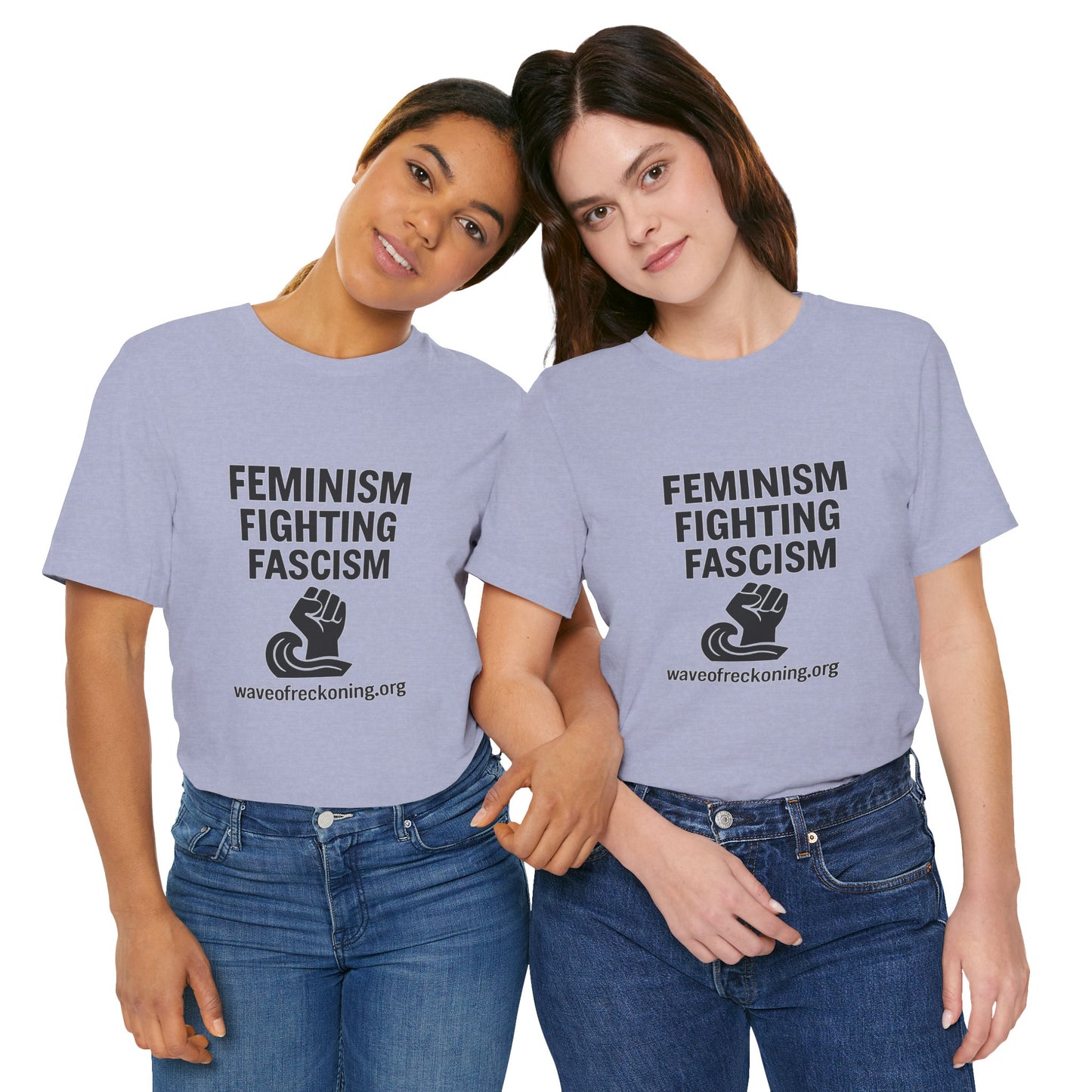 Feminism Fighting Fascism Unisex Jersey Tee