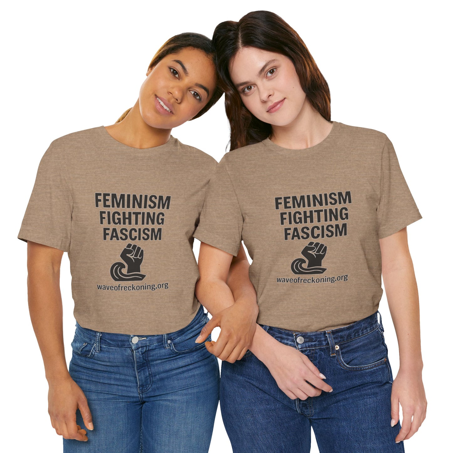 Feminism Fighting Fascism Unisex Jersey Tee